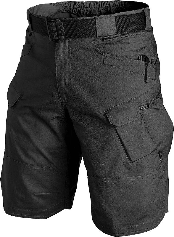 Photo 1 of ANATYU 2021Waterproof Urban Tactical Shorts for Men, Quick Dry Breathable Hiking Fishing Cargo Shorts, NAVY BLUE, SIZE 33