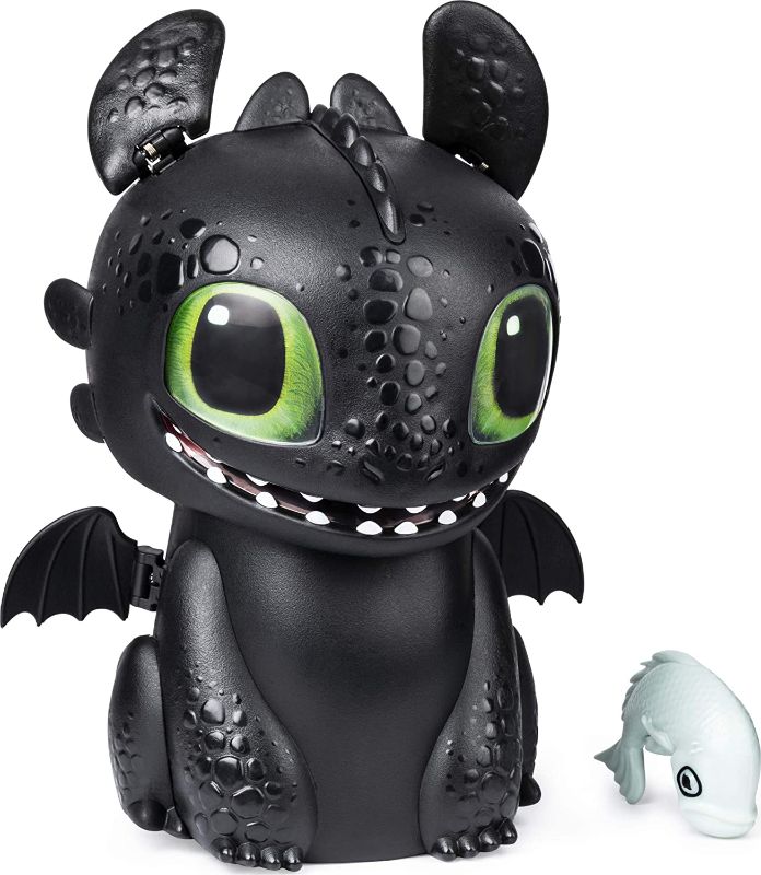 Photo 1 of Dreamworks Dragons, Hatching Toothless Interactive Baby Dragon with Sounds, for Kids Aged 5 & Up, MISSING EGG
