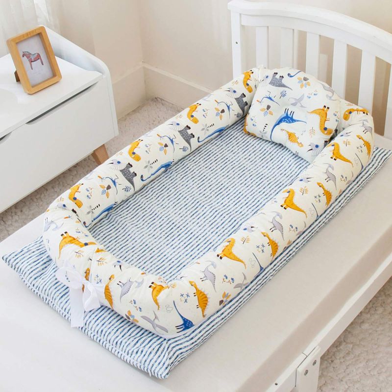 Photo 1 of Abreeze Baby Lounger Baby Nest Portable Co-Sleeping Baby Bed Newborn Lounger, Infant Bassinet Baby Cots Travel Crib Baby Bed - Perfect for Newborn