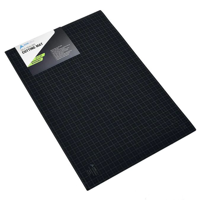 Photo 1 of AdirOffice AdirOffice 24 in. x 36 in. Self Healing Reversible Cutting Mat, Green/Black