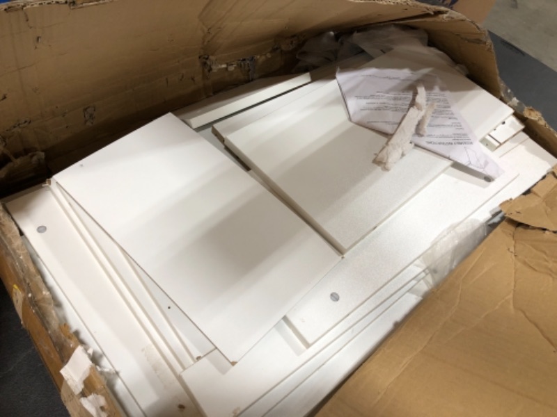 Photo 1 of Flash Furniture Highland Park 42-in White Modern/Contemporary Computer Desk