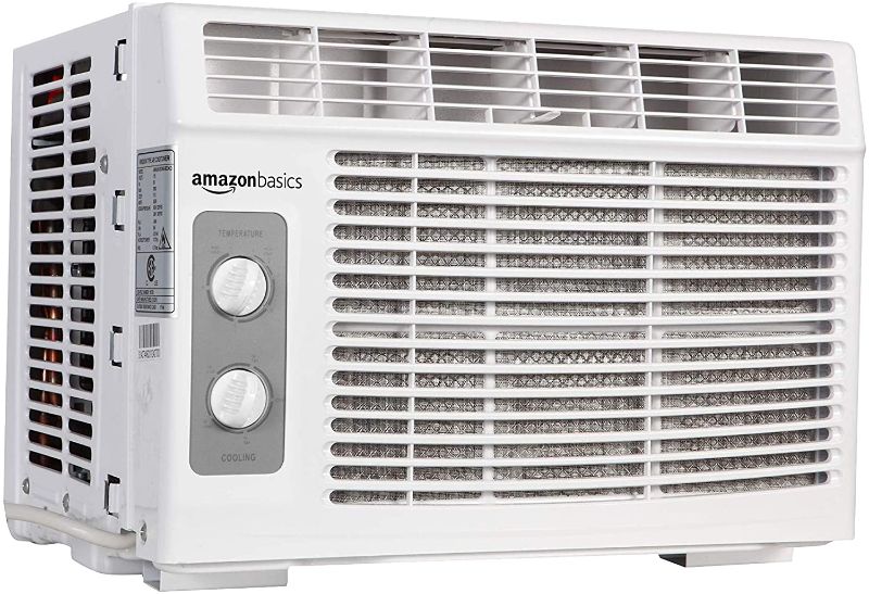 Photo 1 of Amazon Basics Window-Mounted Air Conditioner with Mechanical Control - Cools 150 Square Feet, 5000 BTU, AC Unit
