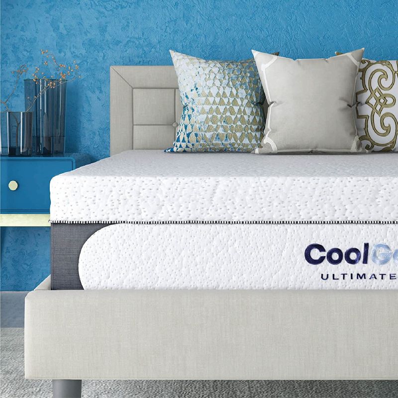 Photo 1 of Classic Brands Cool Gel Memory Foam 14-Inch Mattress with Bonus Pillows | CertiPUR-US Certified | Bed-in-a-Box, Full
