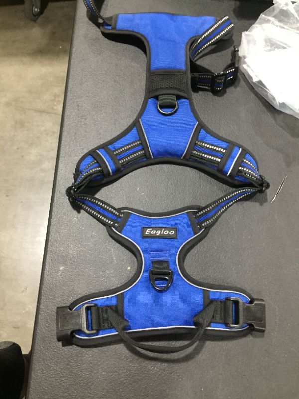 Photo 1 of EAGLOO DOG HARNESS, BLUE, SIZE XL