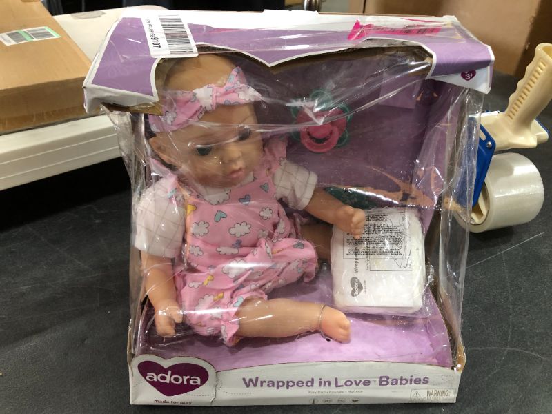 Photo 2 of Adora Interactive Baby Doll with Voice Recorder - Wrapped in Love - Precious Baby (22022)
