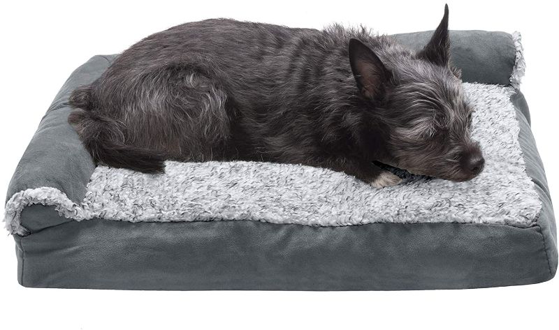 Photo 1 of Furhaven Pet  Traditional Chaise Lounge  Deluxe LShaped Couch Dog Pillow Bed for Dogs  Cats  Multiple Styles Sizes  Colors minor wear