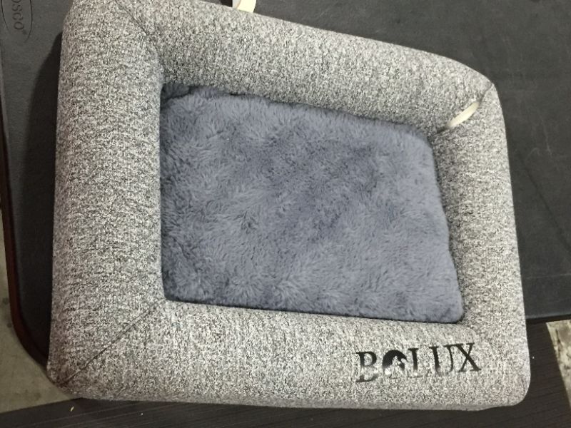 Photo 2 of Bolux Dog Bed Memory Foam Pet Bed Orthopedic Dog Bed Dog Kennels and Crates Pads Dog Travel Mat Plush Dog Beds for Small  Medium Dogs Clearance