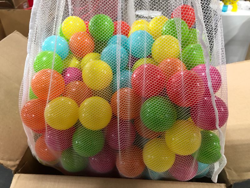 Photo 1 of PLAYPEN PLASTIC TOY BALLS, UNKNOWN COUNT