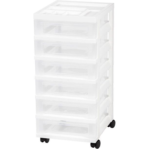 Photo 1 of IRIS USA MC-360-TOP NEW MINI CHEST, 6 Drawer, White
