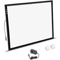 Photo 1 of HSK A2 Light Box Light Pad Aluminium Frame Super Thin 6.5mm/0.26inches Touch Dimmer 20W Super Bright LED 12V 2A Adapter…
