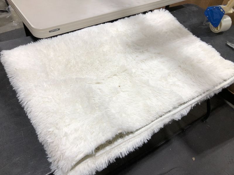 Photo 1 of 6 X 4 FEET WHITE FUZZY RUG