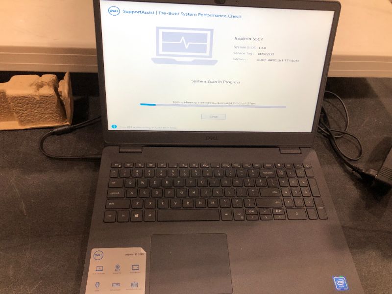 Photo 4 of Dell Inspiron 15 3502 Intel(R) Celeron(R) Processor N4020 Processor 128GB Solid State Drive 4GB, 1x4GB, DDR4 15.6-inch HD (1366 x 768) Anti-Glare LED-Backlit Non-Touch Narrow Border Displa
