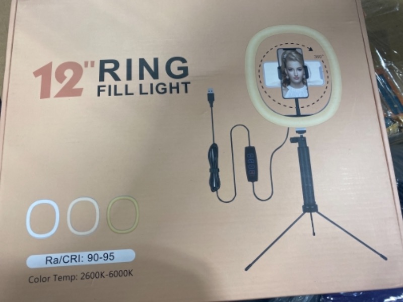 Photo 1 of 12'' selfie ring fill light 