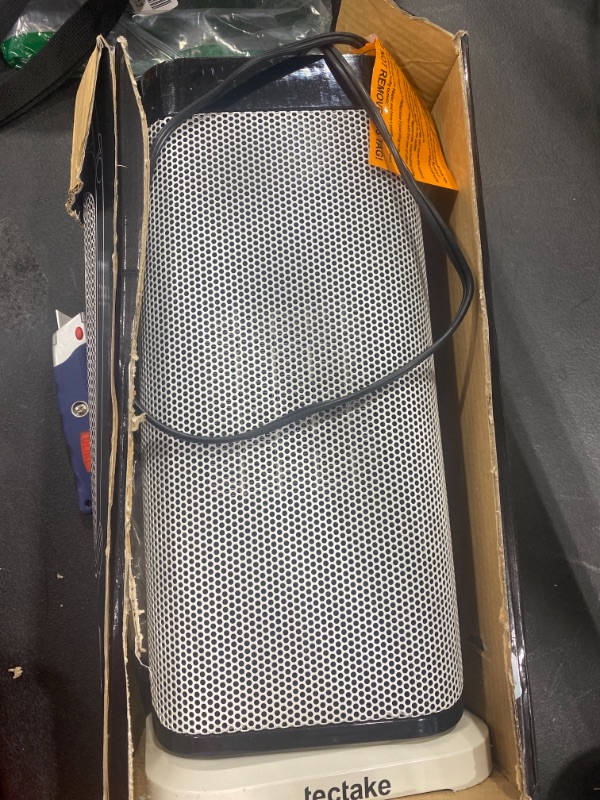 Photo 1 of Patio Tower Heaters Electric with Remote - Oscillating Portable Large Fan Heater, Outdoor Ceramic Heater Thermostat 12 H Timer Overheat, Tip-over Protection, Office, Bedroom, Bathroom, Home, Indoor