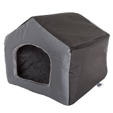 Photo 1 of Petmaker Cozy Cottage House Shaped Dog Bed - Gray
