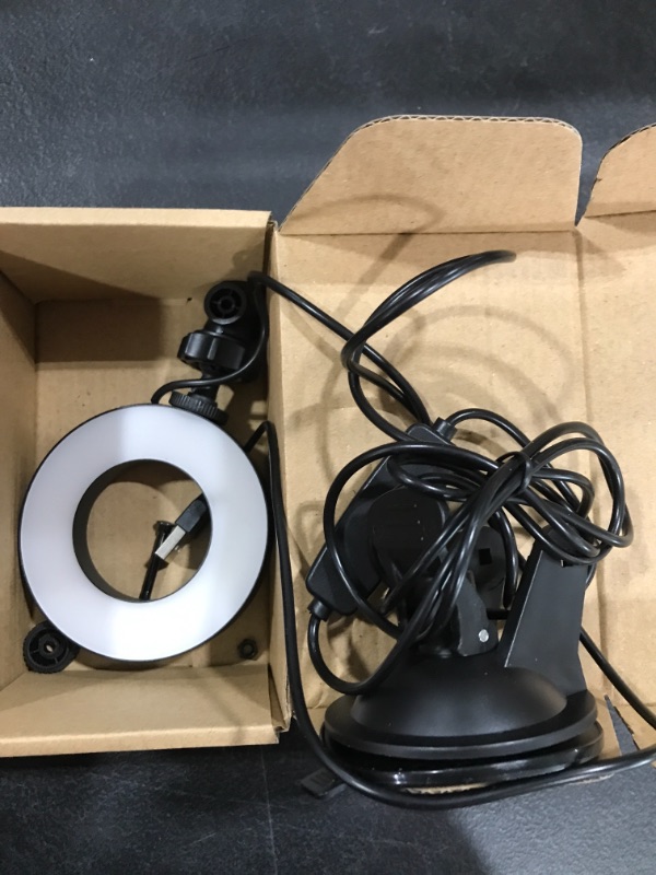 Photo 1 of  Video Conference Lighting for Laptop Webcam, Zoom Meeting Light for Computer, Upgrade LED Ring Light with Adhesive Suction Cup for Live Streaming, Self-Broadcast, TikTok