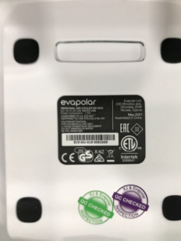 Photo 3 of Evapolar evaCHILL Portable Conditioner Small Personal Evaporative Air Cooler and Humidifier Fan Mini AC, medium, Opaque White
