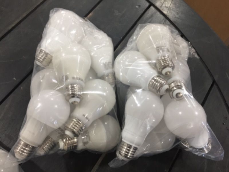 Photo 2 of 20 pack 95W60W 800 Lumens 2700K A19 Dimmable LED