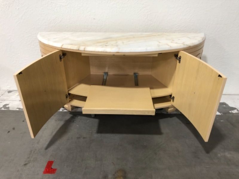 Photo 1 of MARBLE TOP ENTERTAINMENT CENTER H30 INCH W70 INCH L22 INCH