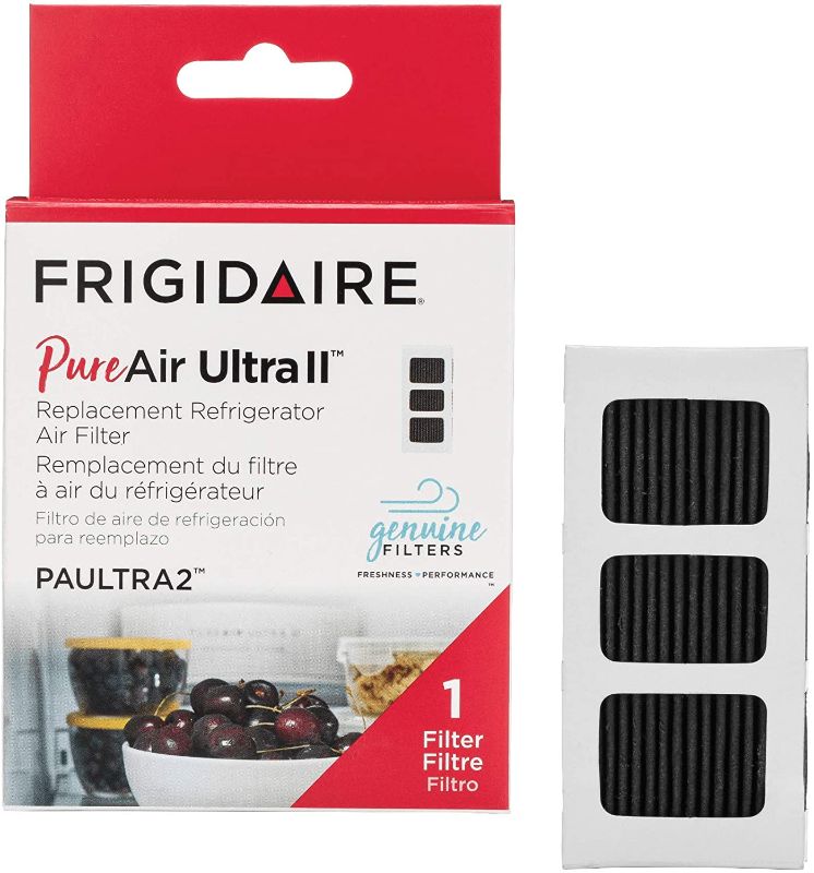 Photo 1 of Frigidaire PAULTRA2 Pure Air Ultra II Refrigerator Air Filter with Carbon Technology to Absorb Food Odors, 3.8" x 1.8" , White
