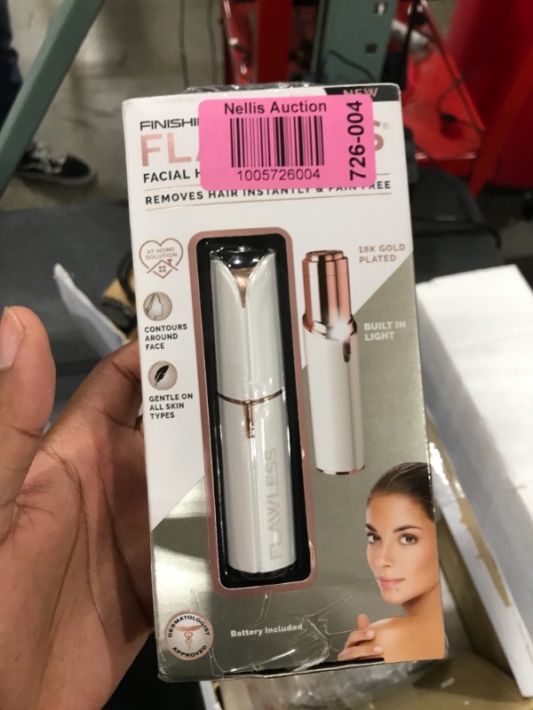 Photo 2 of Finishing Touch Flawless Women's Painless Hair Remover , White/Rose Gold