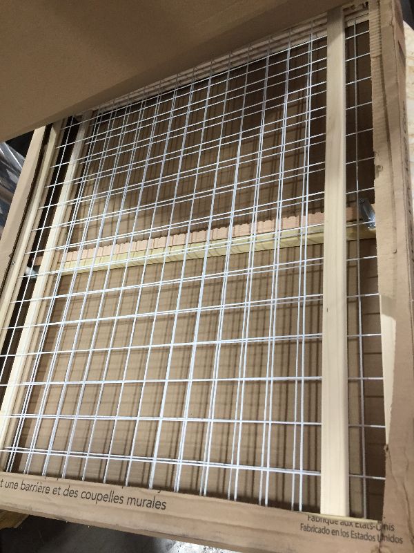 Photo 2 of North States Extra-Wide Wire Mesh Adjustable Wood Baby/Child & Pet Gate | 4615