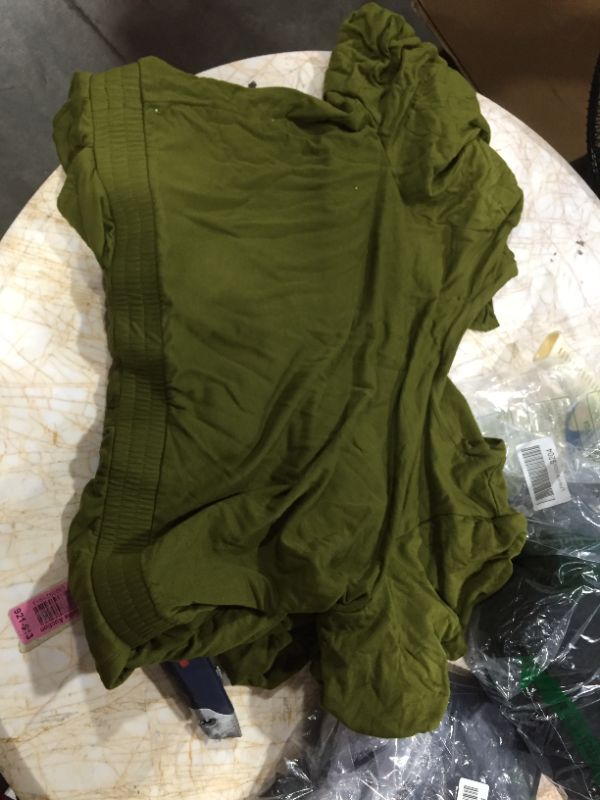 Photo 2 of Daily Ritual Olive Green Romper Short Sleeve XXL