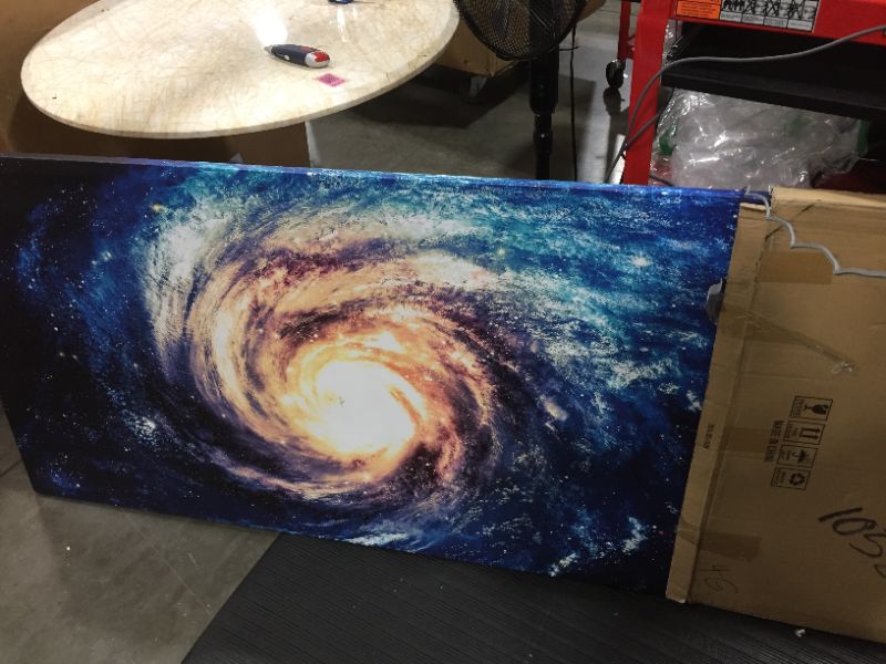 Photo 2 of A62375 Baisuwallart Canvas Abstract Painting Beautiful Spiral Galaxy Somewhere in Deep Space Posters and Prints Wall Art Pictures Artwork Framed Ready to Hang for Living Room Bedroom Office Home Decor