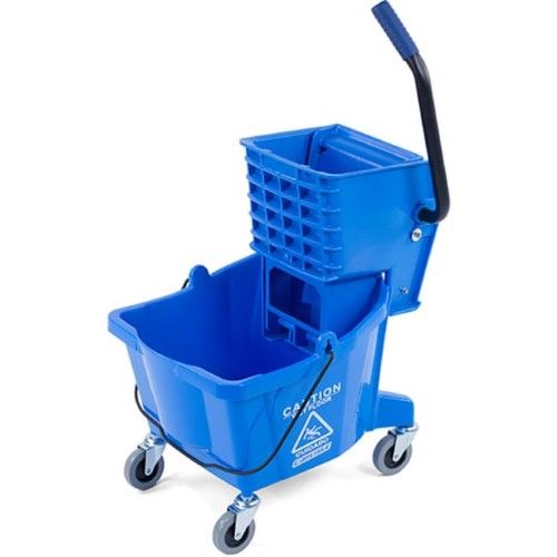 Photo 1 of Carlisle 26 Qt. Blue Mop Bucket/Wringer Combo