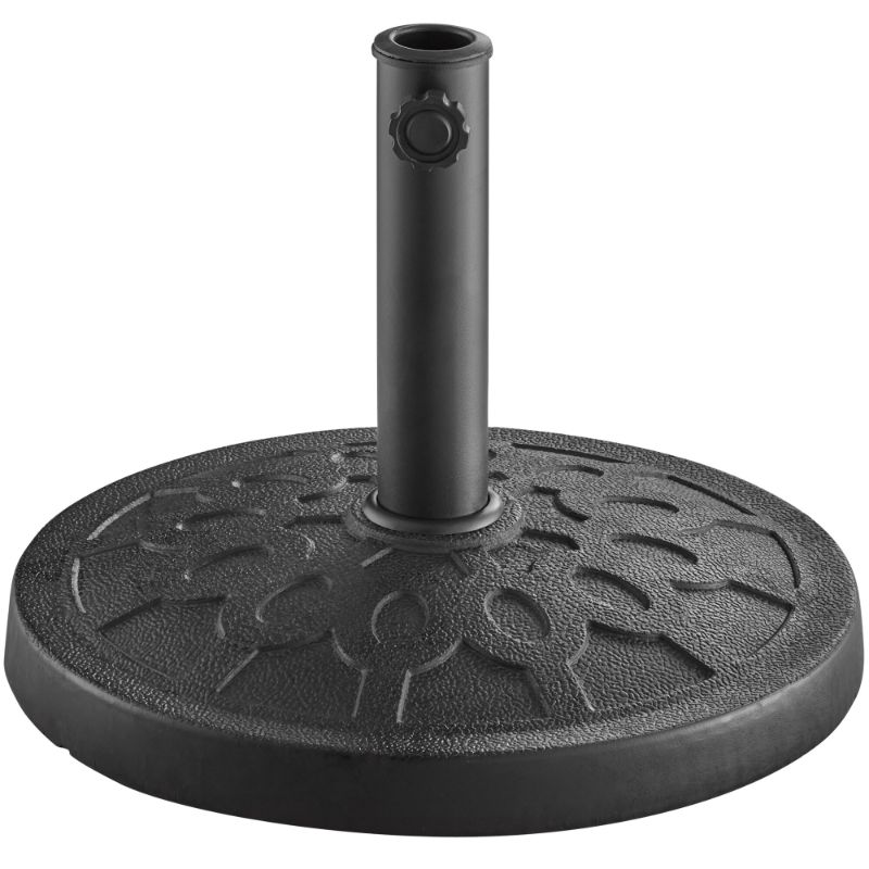 Photo 1 of Lancaster Table & Seating 28 lb. Black Round Resin Umbrella Base