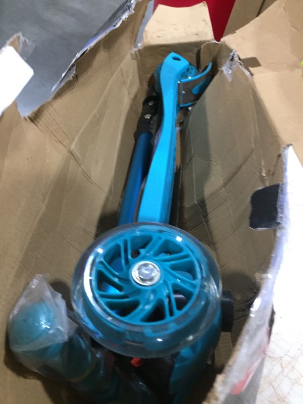 Photo 2 of Chrome Wheels Mega Glidekick Foldable Scooter, Blue
