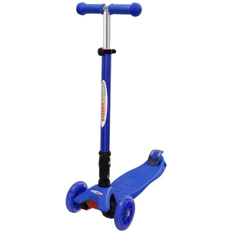 Photo 1 of Chrome Wheels Mega Glidekick Foldable Scooter, Blue
