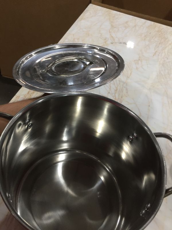 Photo 2 of Imusa Stainless Steel Stock Pot 8 Quart