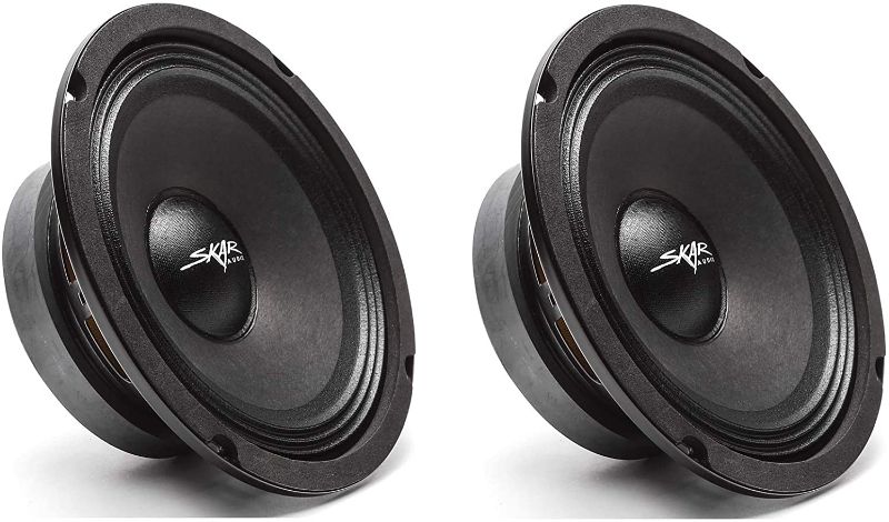 Photo 1 of Skar Audio (2) FSX65-4 (2) FSX65-4 300-Watt 6.5-Inch 4 Ohm MID-Range Loudspeakers - 2 Speakers Black
