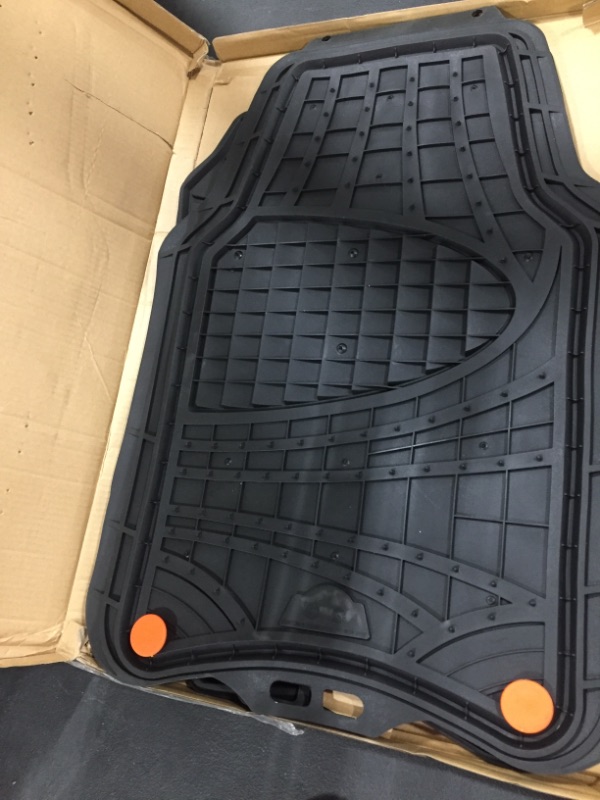 Photo 2 of Custom Accessories 78840 Truck/SUV Floor Mat, Black Rubber, 2-Pc.