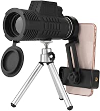 Photo 1 of Super Clear 50x60 Monocular TelescopeMobile Phone Clip  Tripod Waterproof 78 Field of View Wide Angle Phone Zoom Lens High Transparency Day and Night Vision HD Monocular for Bird Watching Sights