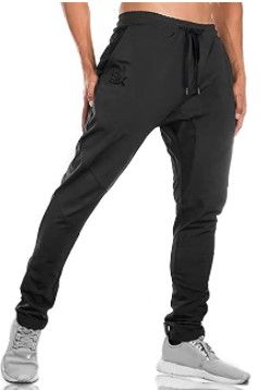 Photo 1 of BROKIG Mens Jogger Sport Pants Casual Zipper Gym Workout Sweatpants Pockets Large