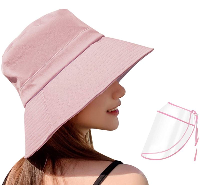 Photo 3 of Cotton Bucket Hat for Men and Women Unisex Trendy Outdoor Hot Summer Beach Cap 2 Pack