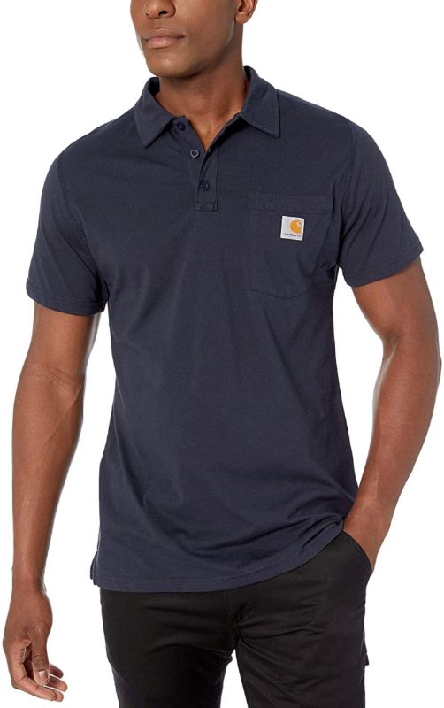 Photo 1 of Carhartt Mens Force Cotton Delmont Pocket Polo Regular and Big  Tall Sizes size L