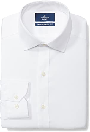 Photo 1 of Buttoned Down Men's Tailored Fit Spread Collar Solid Non-Iron Dress Shirt
