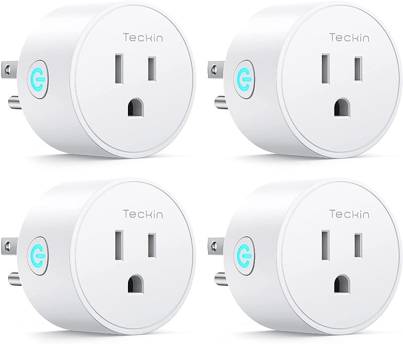 Photo 1 of Smart Plug Compatible with Alexa Google Assistant SmartThings for Voice Control Mini Smart Outlet Wifi plug with Timer Function No Hub Required White Fcc Etl Certified