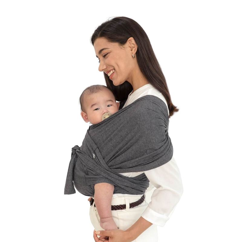 Photo 1 of Konny Baby Carrier | Ultra-Lightweight, Hassle-Free Baby Wrap Sling | Newborns, Infants to 44 lbs Toddlers | Soft and Breathable Fabric | Sensible Sleep Solution (Charcoal, XL)