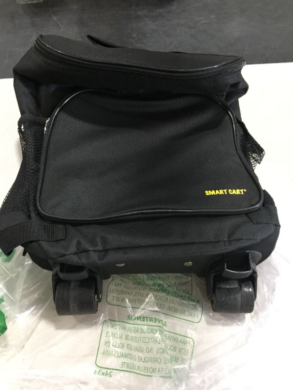 Photo 2 of Ultra Compact Cooler Smart Cart, Black Insulated Collapsible Rolling