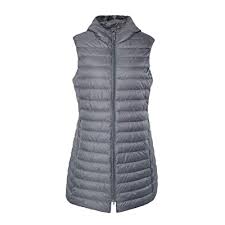 Photo 1 of ELFJOY Women's Long Down Vest Zipper Lightweight Puffer Jackets