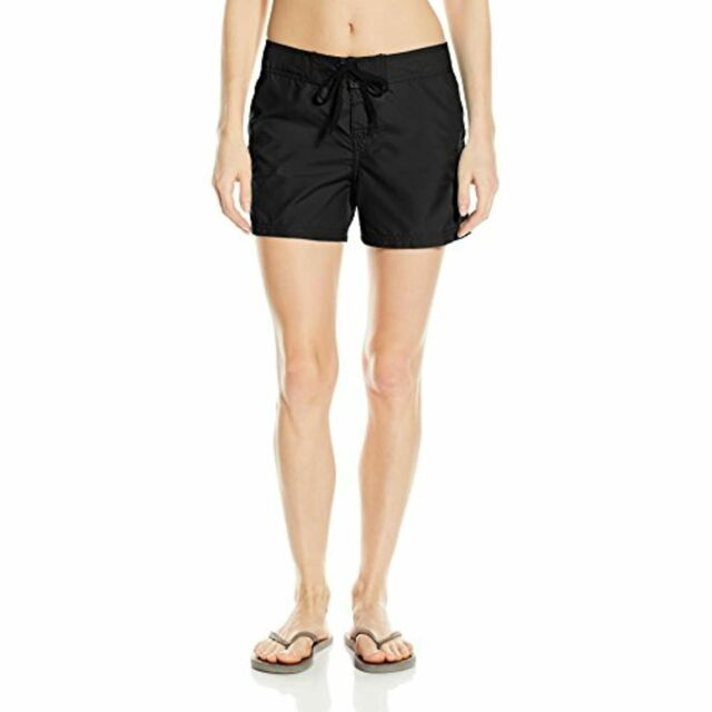 Photo 1 of Kanu Surf Women's Breeze Boardshort Size 12 Black Cargo Swimming Trunks T3