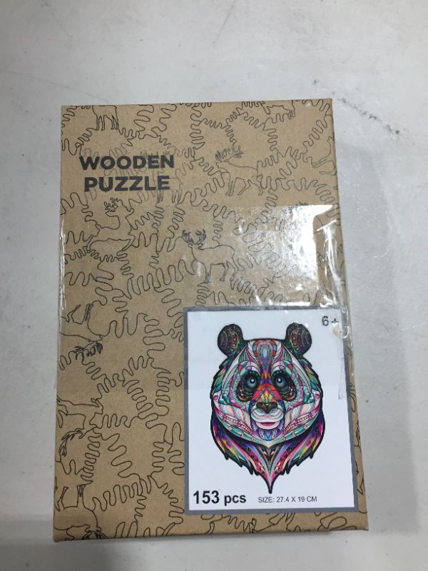 Photo 2 of Wooden Jigsaw Puzzles-Unique Animal Shape Panda Puzzle