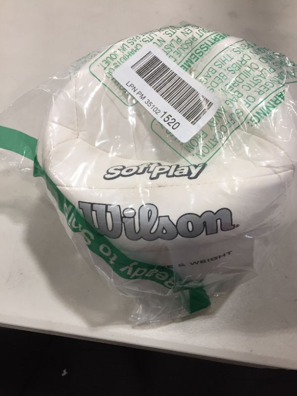 Photo 2 of Wilson Soft Play Volleyball, White