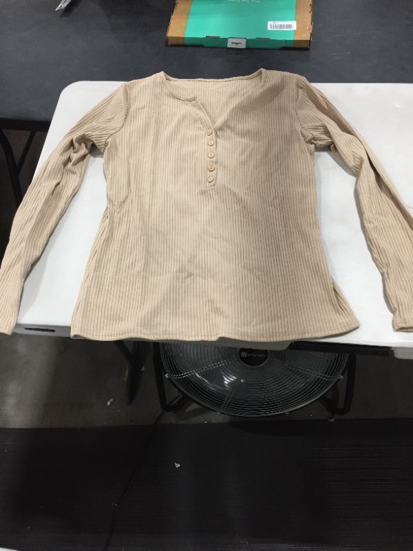 Photo 1 of UNKNOWN BRAND, COFFEE LONG SLEEVE SHIRT, XL