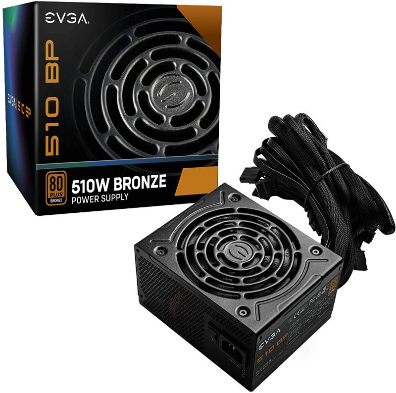 Photo 1 of EVGA 510 BP, 80+ BRONZE 510W, 3 Year Warranty, Power Supply