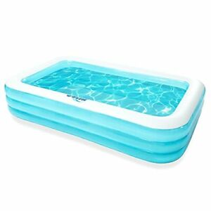 Photo 1 of 120" X 72" X 22" Inflatable Transparent Blue Baby Swimming Center Pool. Giant... See original listing
